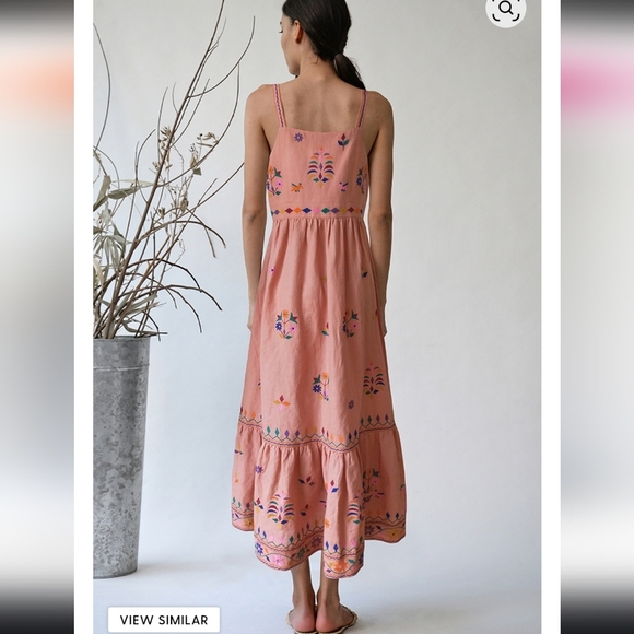 Anthropologie Amber Embroidered Maxi Dress Sz M  by Payal Pratap - Picture 2 of 9